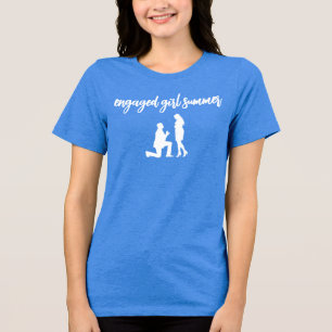 T-shirt En Tri-matière Été de Fille Fiancée Mignon Cadeau Fiançailles