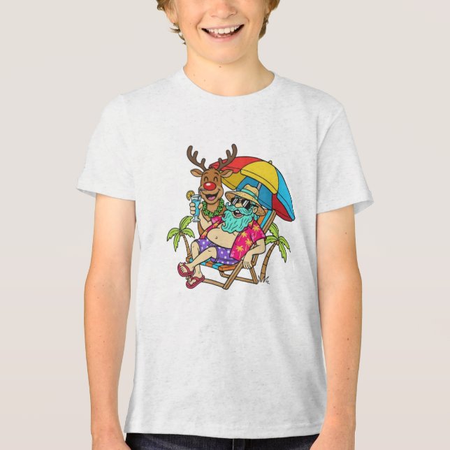 T-shirt En Tri-matière Été de Noël (Recto)