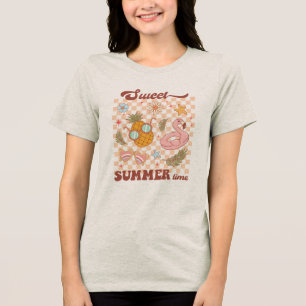 T-shirt En Tri-matière Été doux