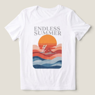 T-shirt En Tri-matière Été sans fin - Retro Sunset & Beach Vibes