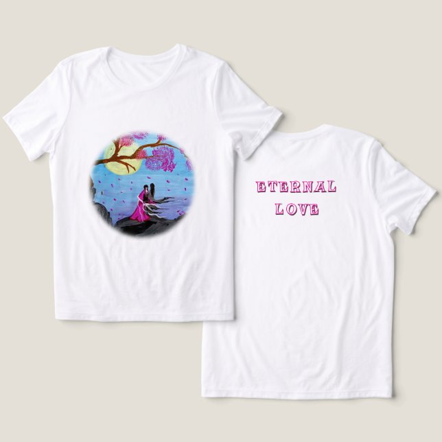 T-shirt En Tri-matière Eternal Love Cherry Blossom Fitted T-Shirt (Design Recto & Verso)