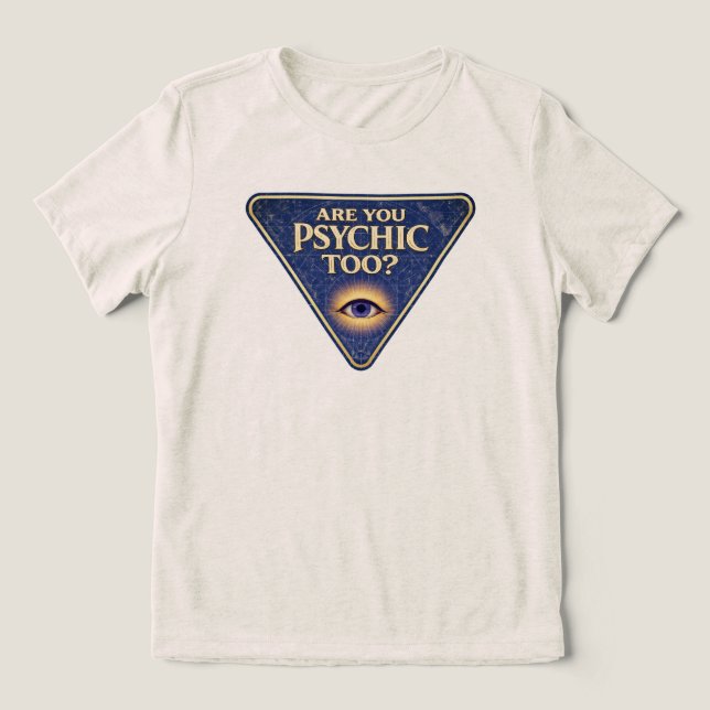 T-shirt En Tri-matière Êtes-vous aussi médium ?   (Design Recto)