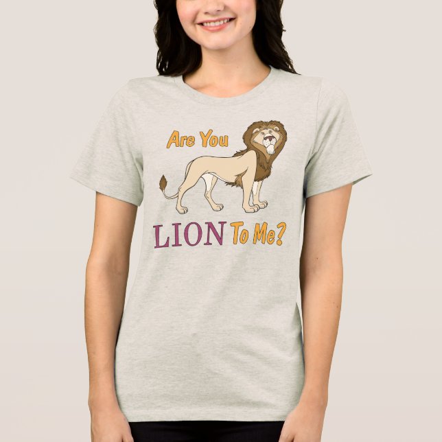 T-shirt En Tri-matière Êtes-Vous Lion À Moi ? Jeu (Recto)