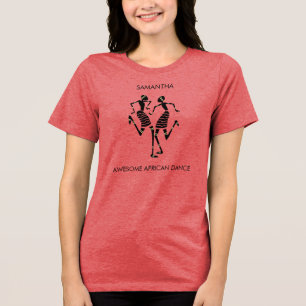 T-shirt En Tri-matière Ethnique, Art Africain, Danse Africaine Magnifique