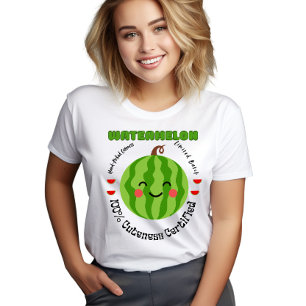 T-shirt En Tri-matière Étiquette de fruit Pastèque