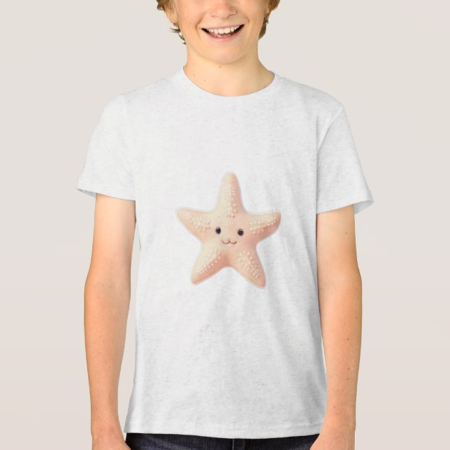 T-shirt En Tri-matière Étoile de mer rose mignonne (Recto)