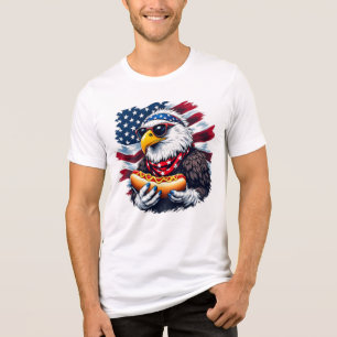 T-shirt En Tri-matière Étoiles, bandes et piqûres