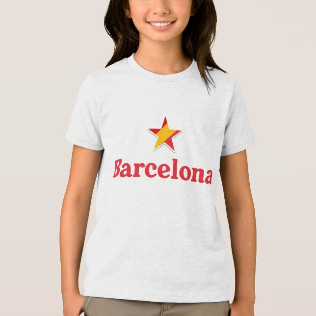 T-shirt En Tri-matière Étoiles d'Espagne – Barcelone (Recto)