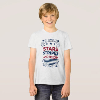 T-shirt En Tri-matière Étoiles, rayures et liberté 4 juillet