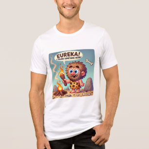 T-shirt En Tri-matière Eureka Caveman Art de la découverte préhistoriqu