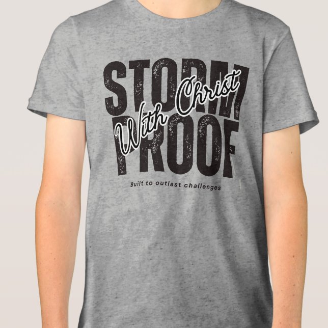 T-shirt En Tri-matière Évangile Christ Scripture Religieux Gris Graphique (Créateur téléchargé)