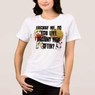 T-shirt En Tri-matière Excusez-moi, vivez-vous souvent ici ?
