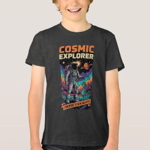 T-shirt En Tri-matière Explorateur Cosmique Aventure Spatiale Enfants