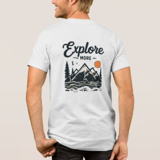 T-shirt En Tri-matière Explorer davantage la randonnée