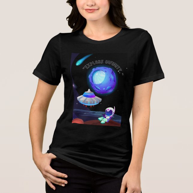 T-shirt En Tri-matière Explorer l'Infini (Recto)