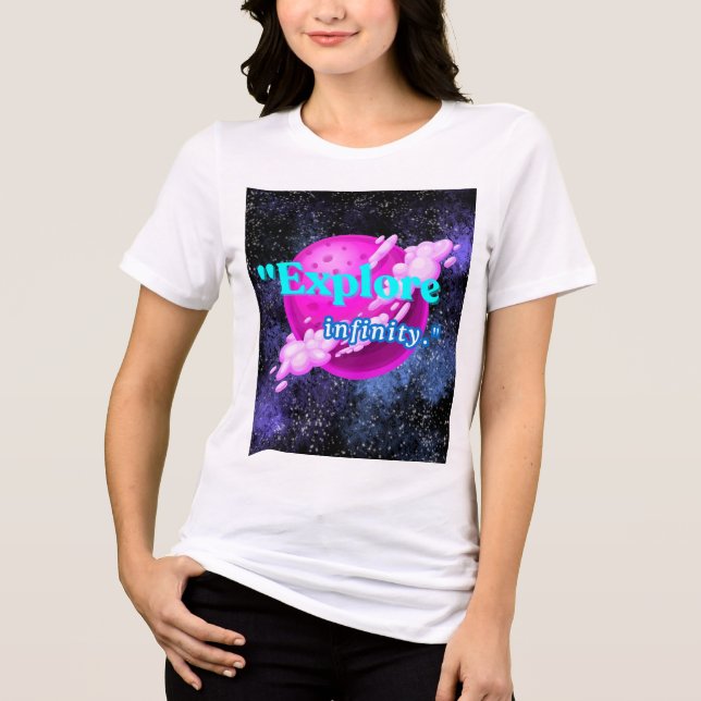 T-shirt En Tri-matière Explorer l'infini (Recto)