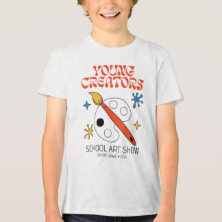 T-shirt En Tri-matière Exposition d'art de l'école des jeunes créateurs