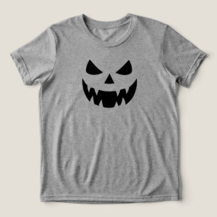 T-shirt En Tri-matière Face citrouille classique et éffrayante