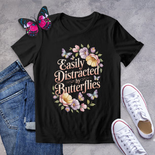T-shirt En Tri-matière Facile à distraire par les papillons Chemise Flora
