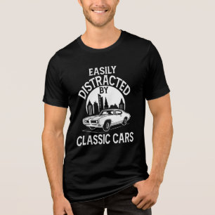 T-shirt En Tri-matière Facilement distrait par les voitures classiques dr