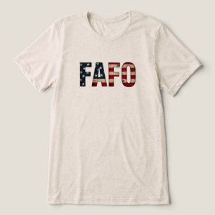 T-shirt En Tri-matière FAFO États-Unis en détresse Drapeau Déclaration po