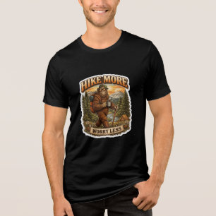 T-shirt En Tri-matière Faire de la randonnée plus s'inquiéter moins Campi