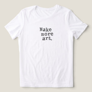 T-shirt En Tri-matière Faire plus d'art
