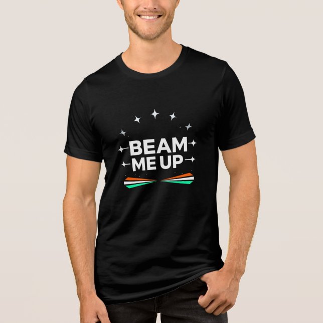 T-shirt En Tri-matière Fais-moi monter – Graphisme d'aventure cosmique (Recto)
