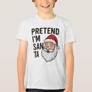 T-shirt En Tri-matière Faisons comme si j'étais le Père Noël - Citation d