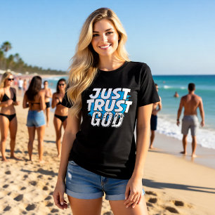 T-shirt En Tri-matière FAITES CONFIANCE À DIEU Déclaration audacieuse