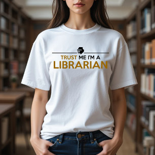 T-shirt En Tri-matière Faites-moi confiance, JE SUIS T-shirt BIBLIOTHÈQUE