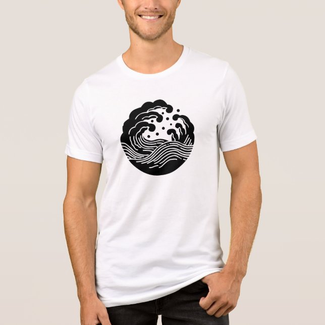 T-shirt En Tri-matière Famille Japonaise Crest-Wave (Recto)