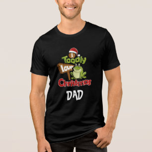 T-shirt En Tri-matière Famille personnalisée Aujourd'hui amour Noël papa