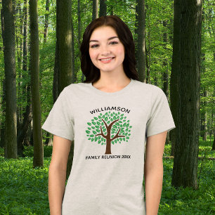 T-shirt En Tri-matière Family Tree Cute Custom Reunion Party Femmes