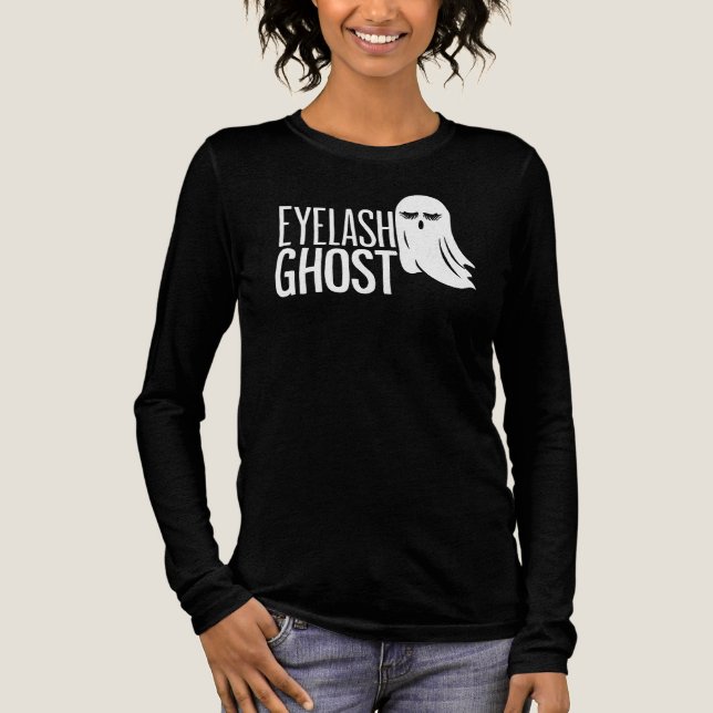 T-shirt En Tri-matière Fantôme de cil d'Halloween (Recto)