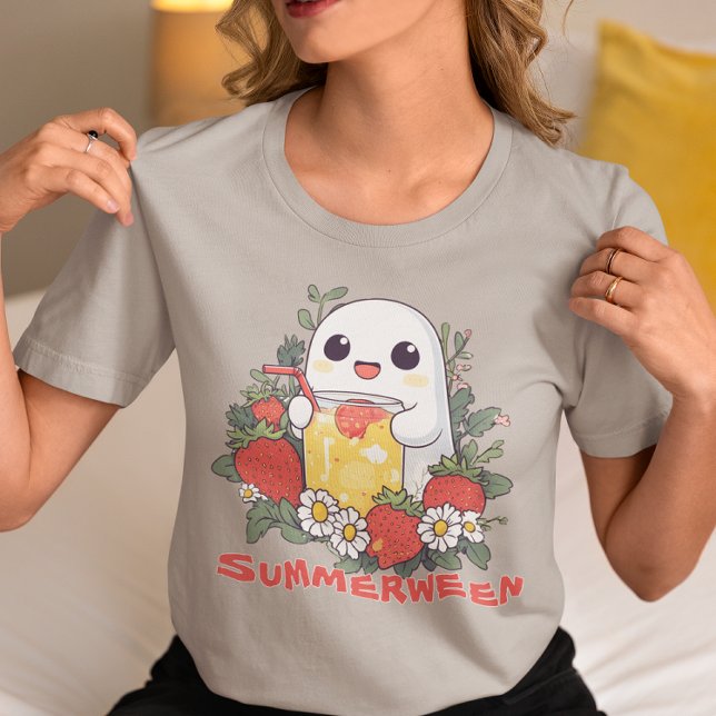 T-shirt En Tri-matière Fantôme de Summerween avec des fraises  (Créateur téléchargé)