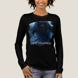 T-shirt En Tri-matière Fantôme noir dans un paysage infernal - Halloween