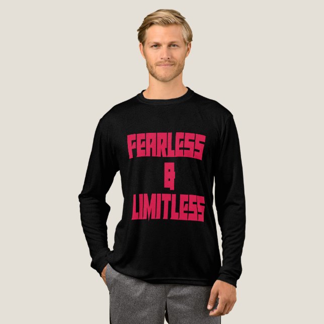 T-shirt En Tri-matière Fearless & Limitless  (Recto complet)