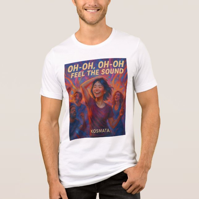 T-shirt En Tri-matière Feel the Sound - T-Shirt Herren (Recto)