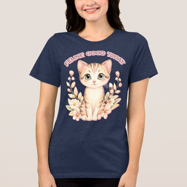 T-shirt En Tri-matière feline good today (Recto)