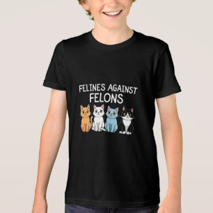 T-shirt En Tri-matière Felines contre les criminels Trump Harris Election