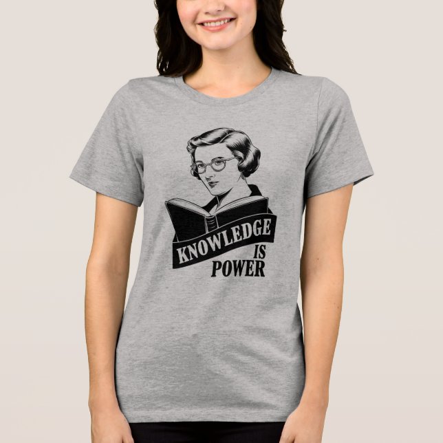 T-shirt En Tri-matière Feminine Power" - Retro-Inspired Tee (Recto)