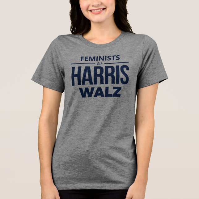 T-shirt En Tri-matière Féministes pour Harris Walz (Recto)