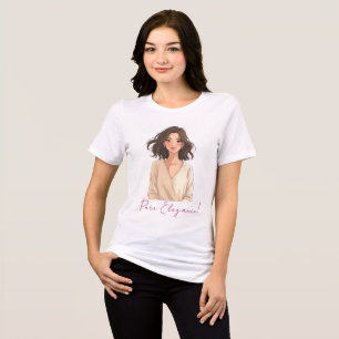 T-shirt En Tri-matière Femme confiante avec les cheveux ondulés