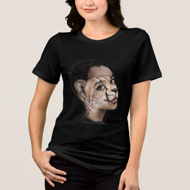 T-shirt En Tri-matière Femme Guépard (Recto)