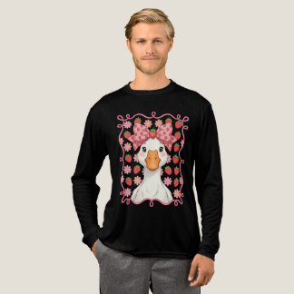 T-shirt En Tri-matière Femme Oie Fraise Été Nœud