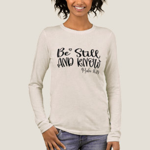 T-shirt En Tri-matière Femme Psaume 46 V 10 Sois Calme Et Sache
