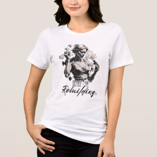 T-shirt En Tri-matière Femme Puzzle de Reconstruction en Silence