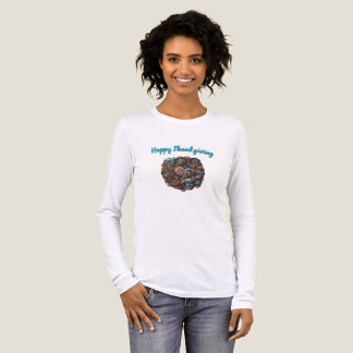 T-shirt En Tri-matière Femme Steampunk Joyeux Thanksgiving Manches Longue