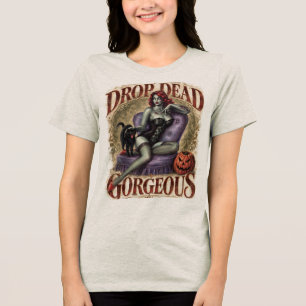 T-shirt En Tri-matière Femmes Zombie Pin-Up Mortellement Sexy